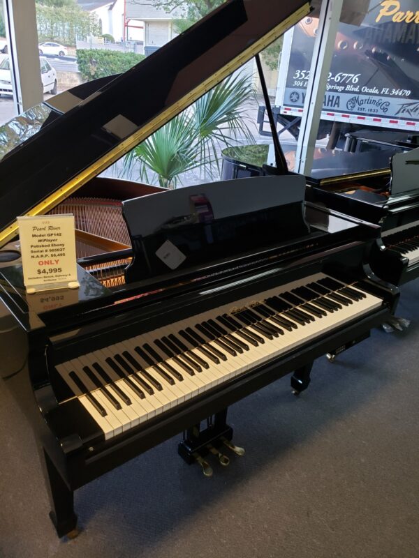 Pearl River GP142 4'8" Grand Piano W/Player System Polished Ebony